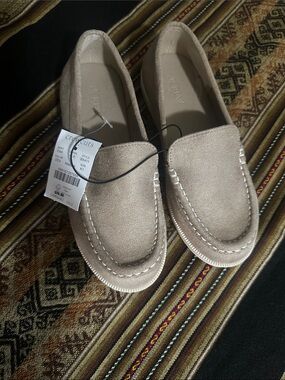 J. Crew Light Taupe Suede Penny Loafers